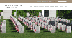 Desktop Screenshot of perrybrothersmonuments.com